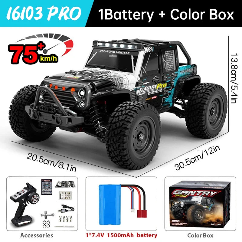 WLtoys 16101 Pro High Speed 4WD Remote Control Monster Truck
