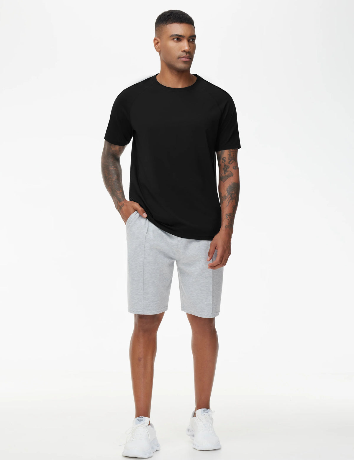 THE GYM PEOPLE Men's Workout T-Shirts Short Sleeve Breathable UPF 50+ Outdoor Athletic Running Tee Tops