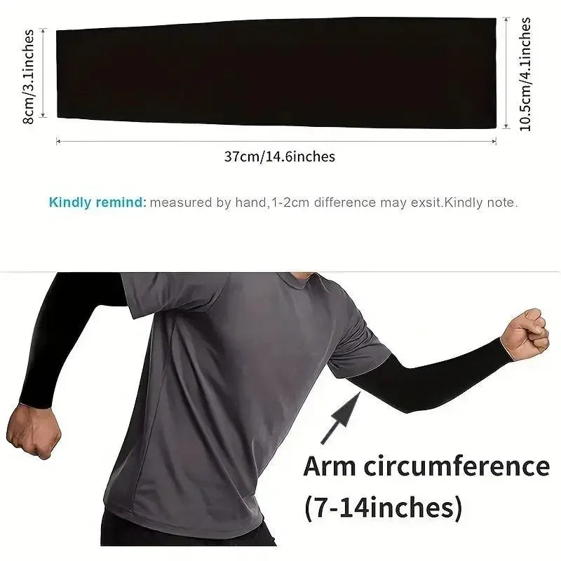 Ice Silk Cooling Arm Covers For Outdoor Sun Protection