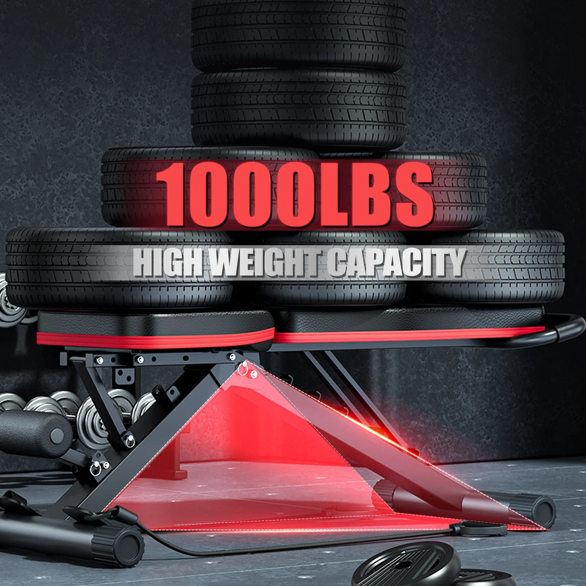 Adjustable Foldable Weight Bench For Full Body Strength Training