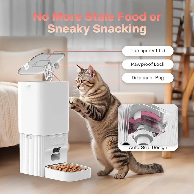 Nityers Automatic Pet Feeder With Camera And App Control