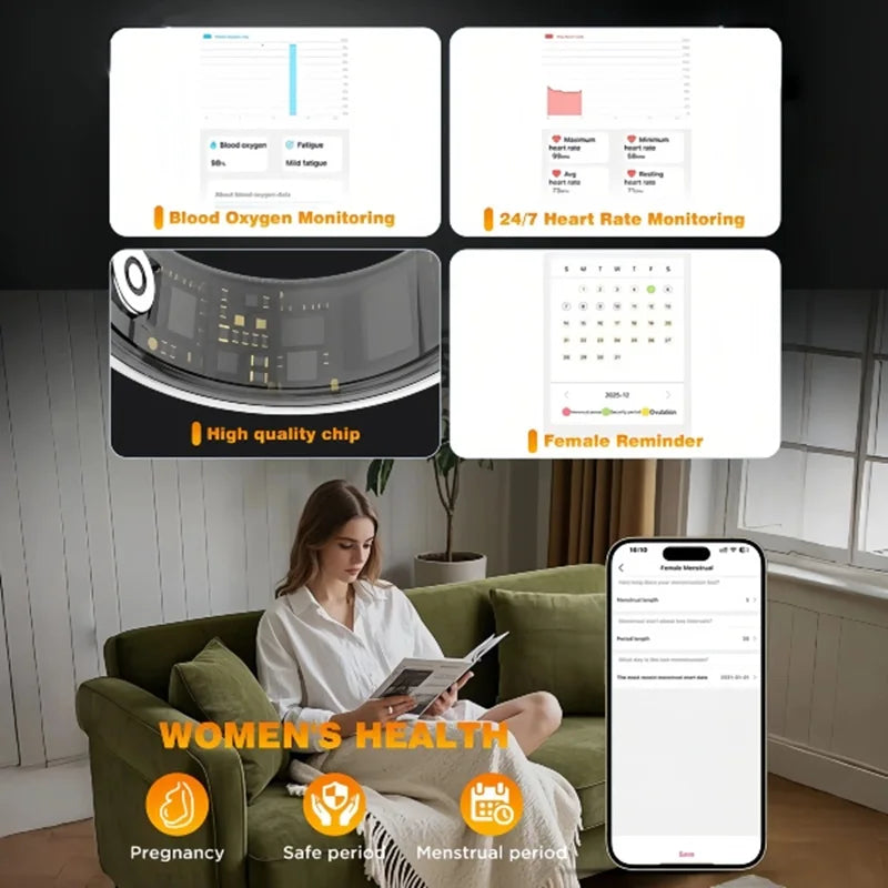 Casatelier Smart Ring For Heart Rate And Sleep Health Tracking