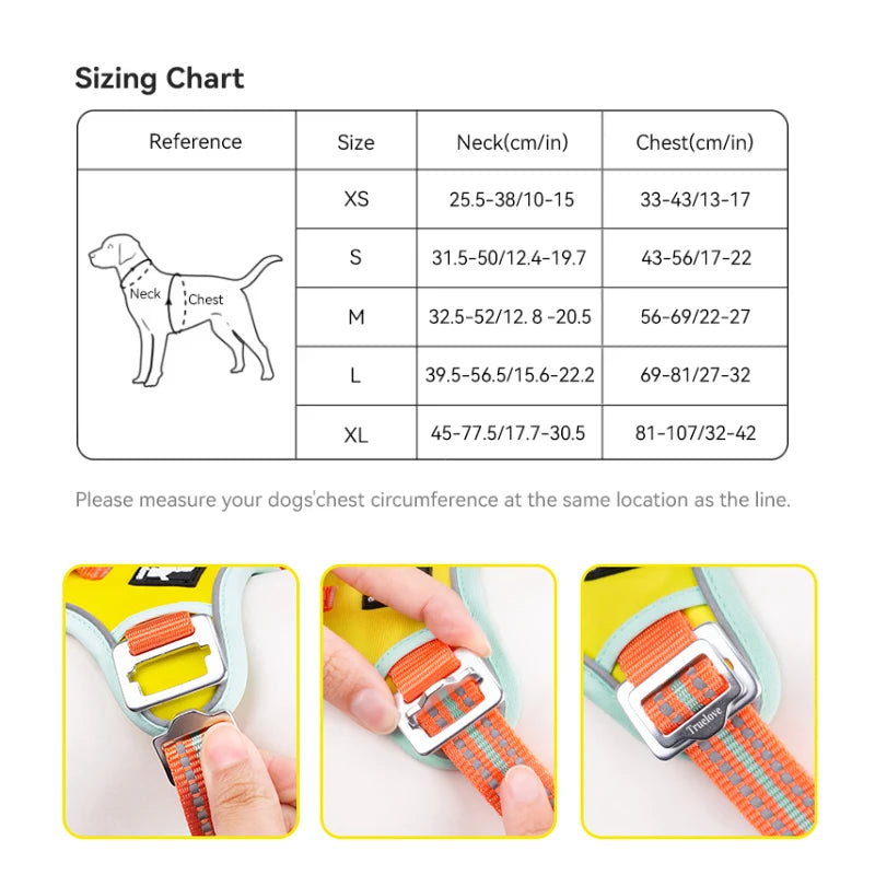 Truelove Reflective No Pull Dog Harness for Comfortable Training