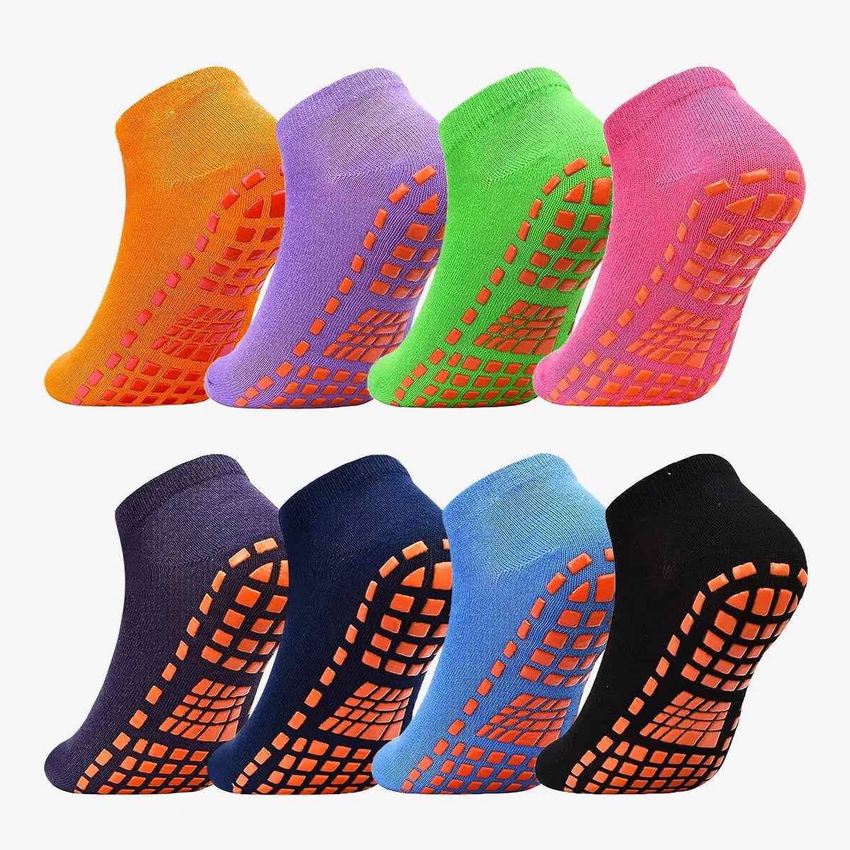 Unisex Silicone Non Slip Grip Trampoline Socks For Yoga Sports