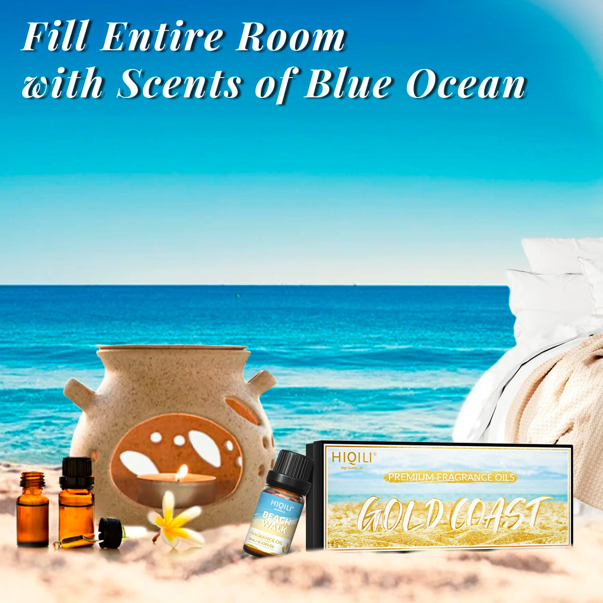 HIQILI Pure Fragrance Oil Set For Aromatherapy And DIY Crafts