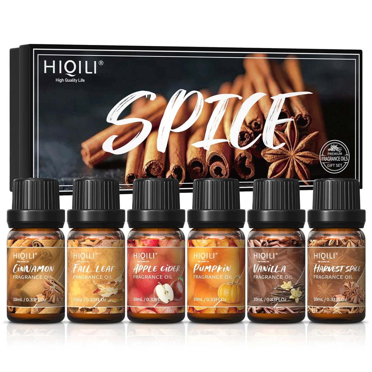HIQILI Pure Fragrance Oil Set For Aromatherapy And DIY Crafts