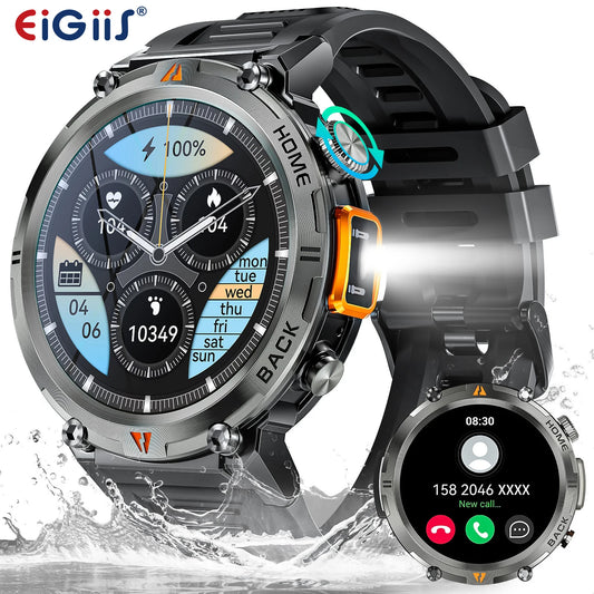 EIGIIS KE3 Bluetooth Smartwatch With Heart Rate And Health Monitor