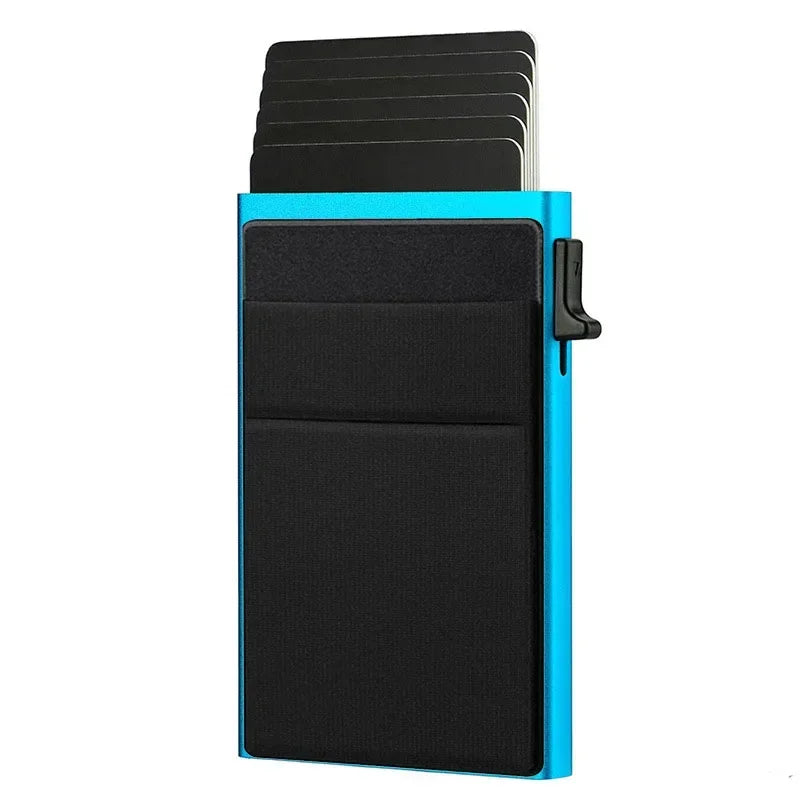Smart Rfid Metal Pop Up Credit Card Holder Wallet Case