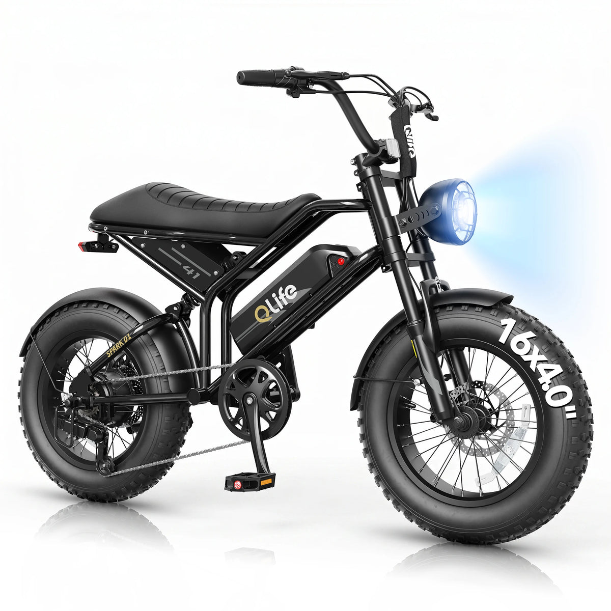 Qlife Spark D1 Fat Tire Electric Bike With Full Suspension