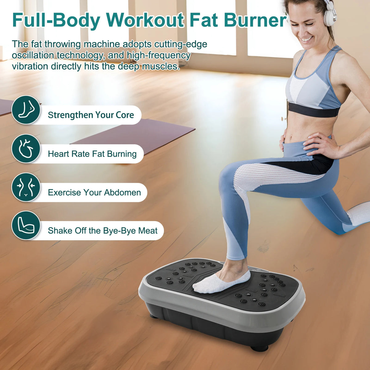 Professional Whole Body Vibration Fitness Exercise Platform