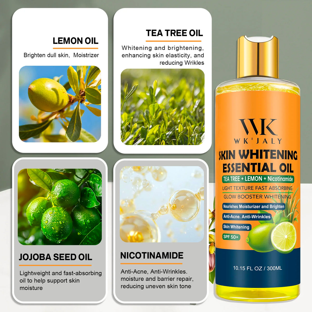 WK JALY Moisturizing Body Oil For Smooth, Radiant Looking Skin