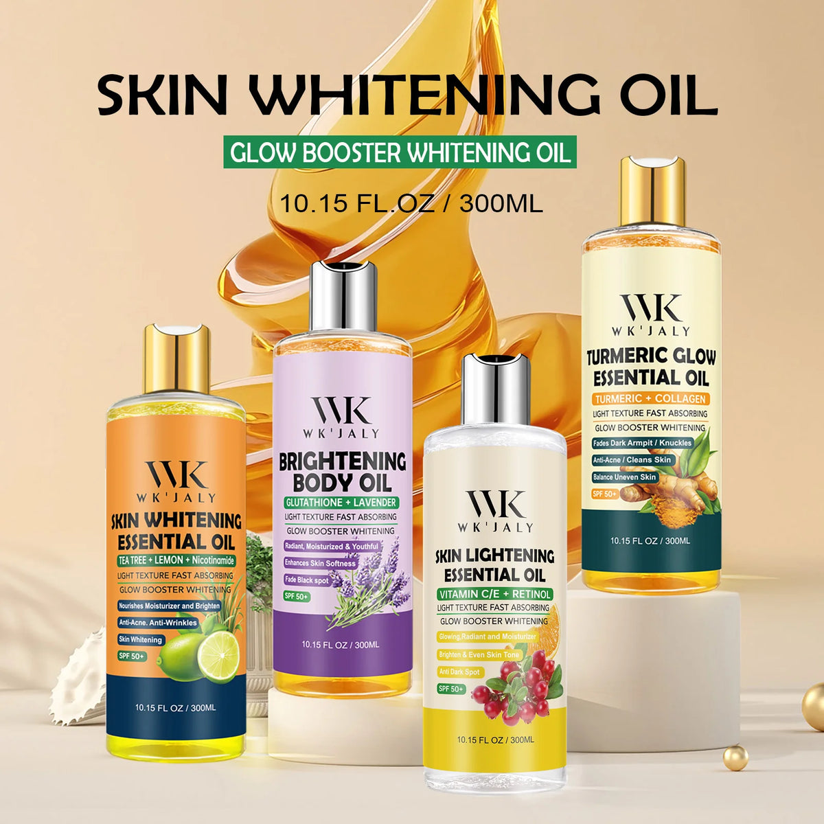 WK JALY Moisturizing Body Oil For Smooth, Radiant Looking Skin