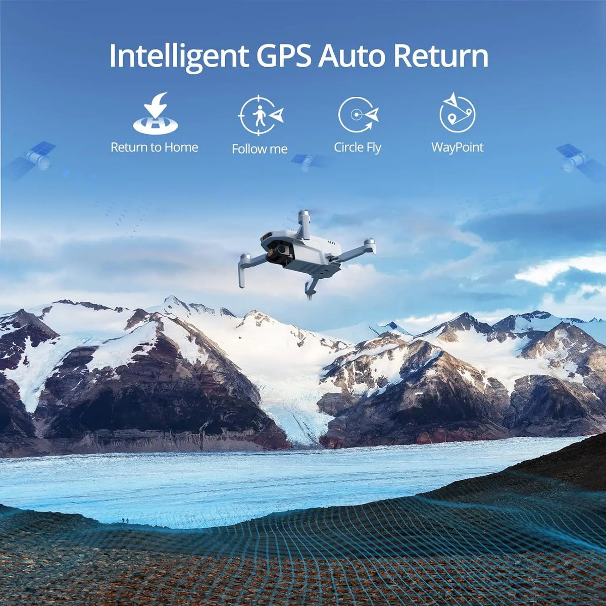 Potensic ATOM SE 4K GPS Camera Drone Single Axis Gimbal