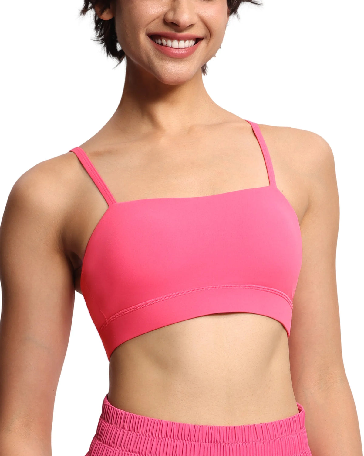 The Gym People Womens Adjustable Wireless Removable Padding Workout Bra