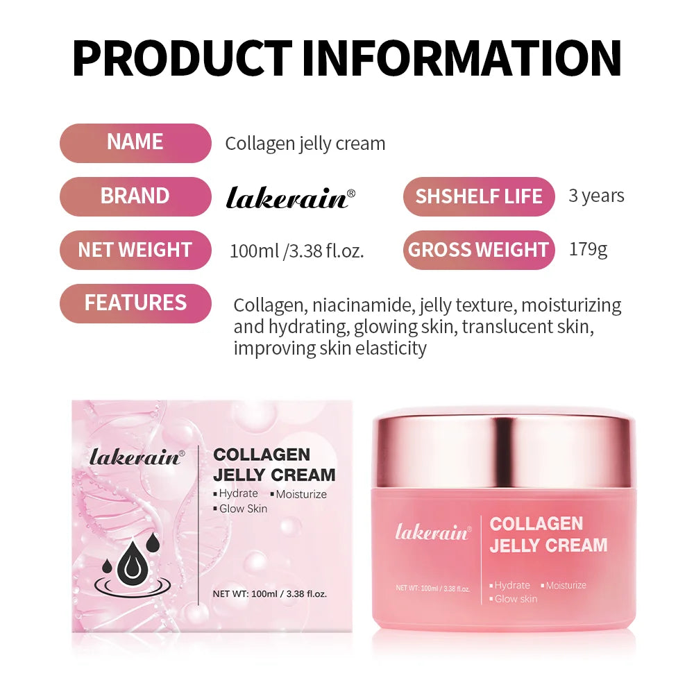 Lakerain Collagen Jelly Face Cream Hydrating And Brightening Care