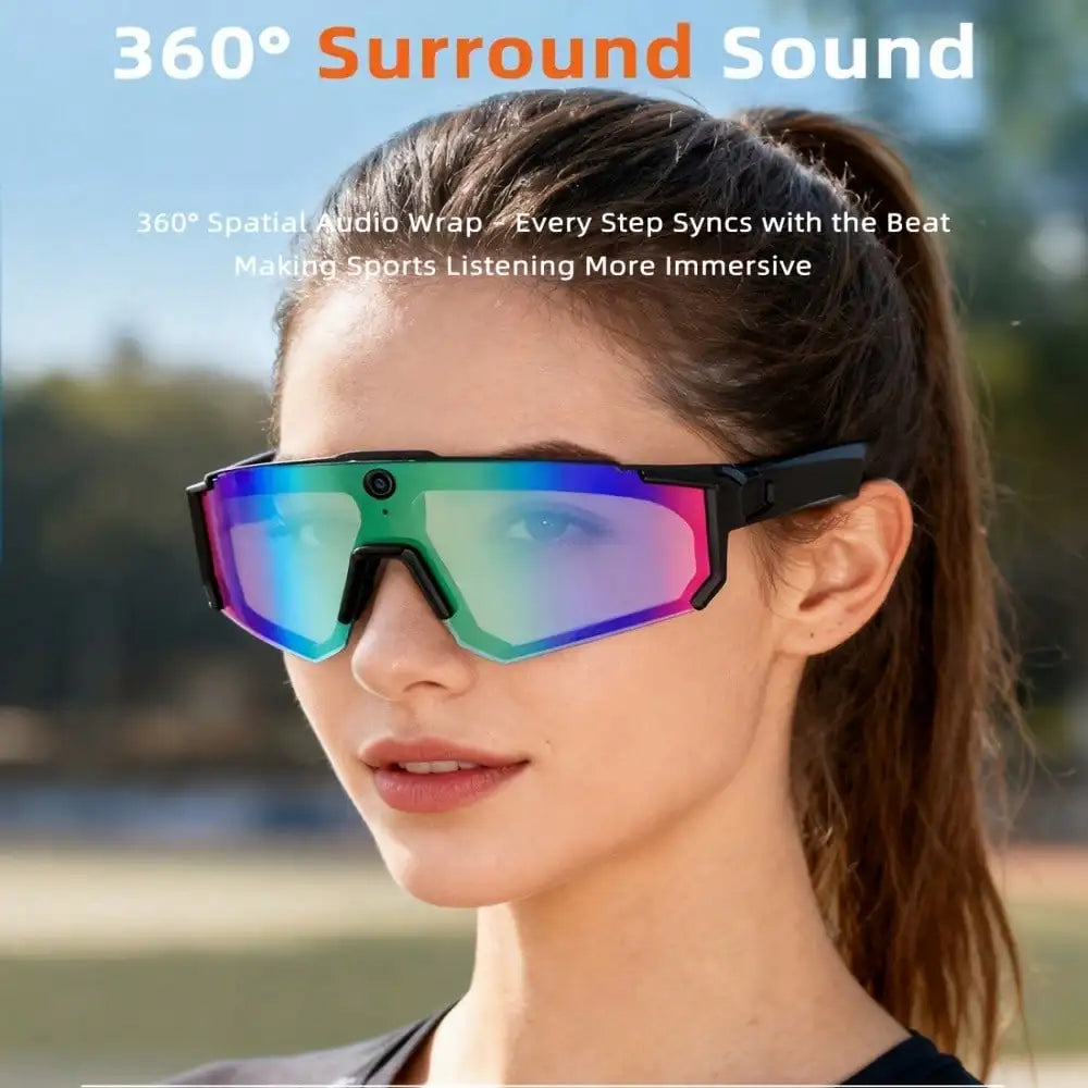 Hivisuals AI Camera Smart Sports Sunglasses With Bluetooth Audio