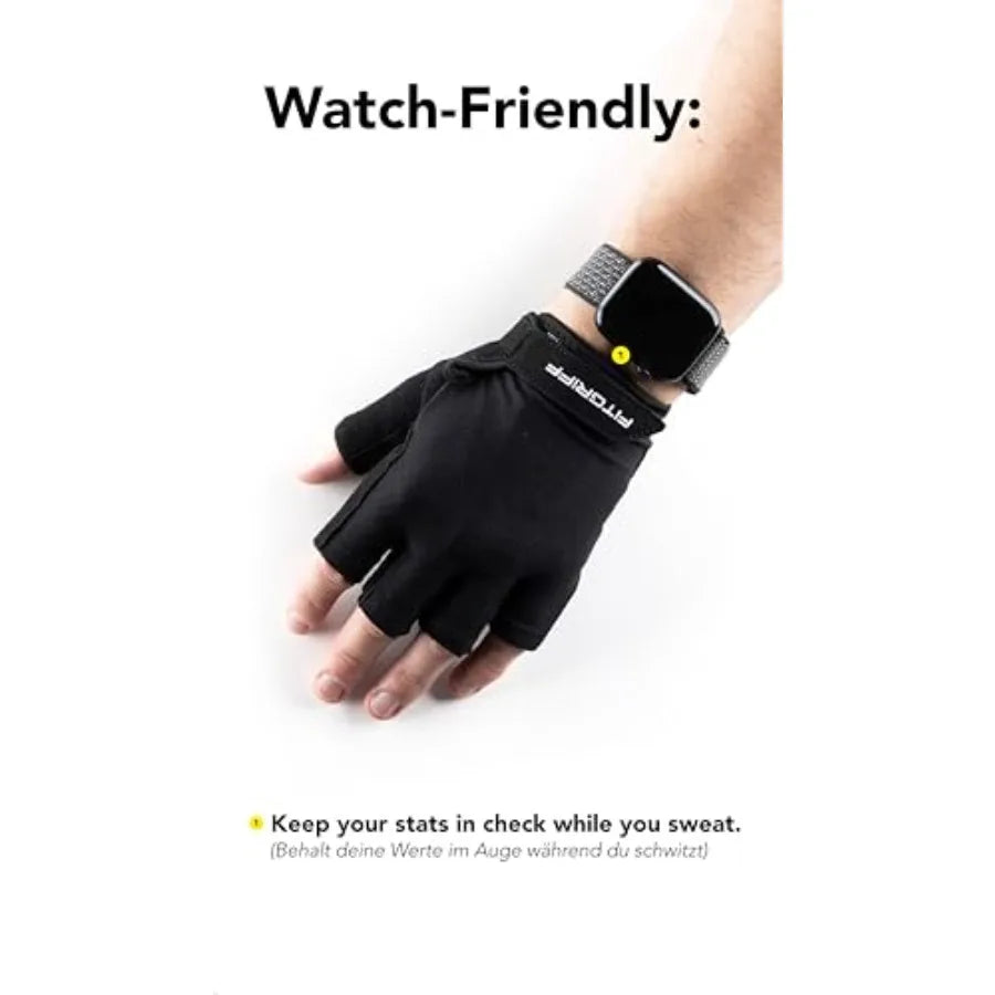 Padded Fingerless Workout Gloves For Weight Lifting And Training
