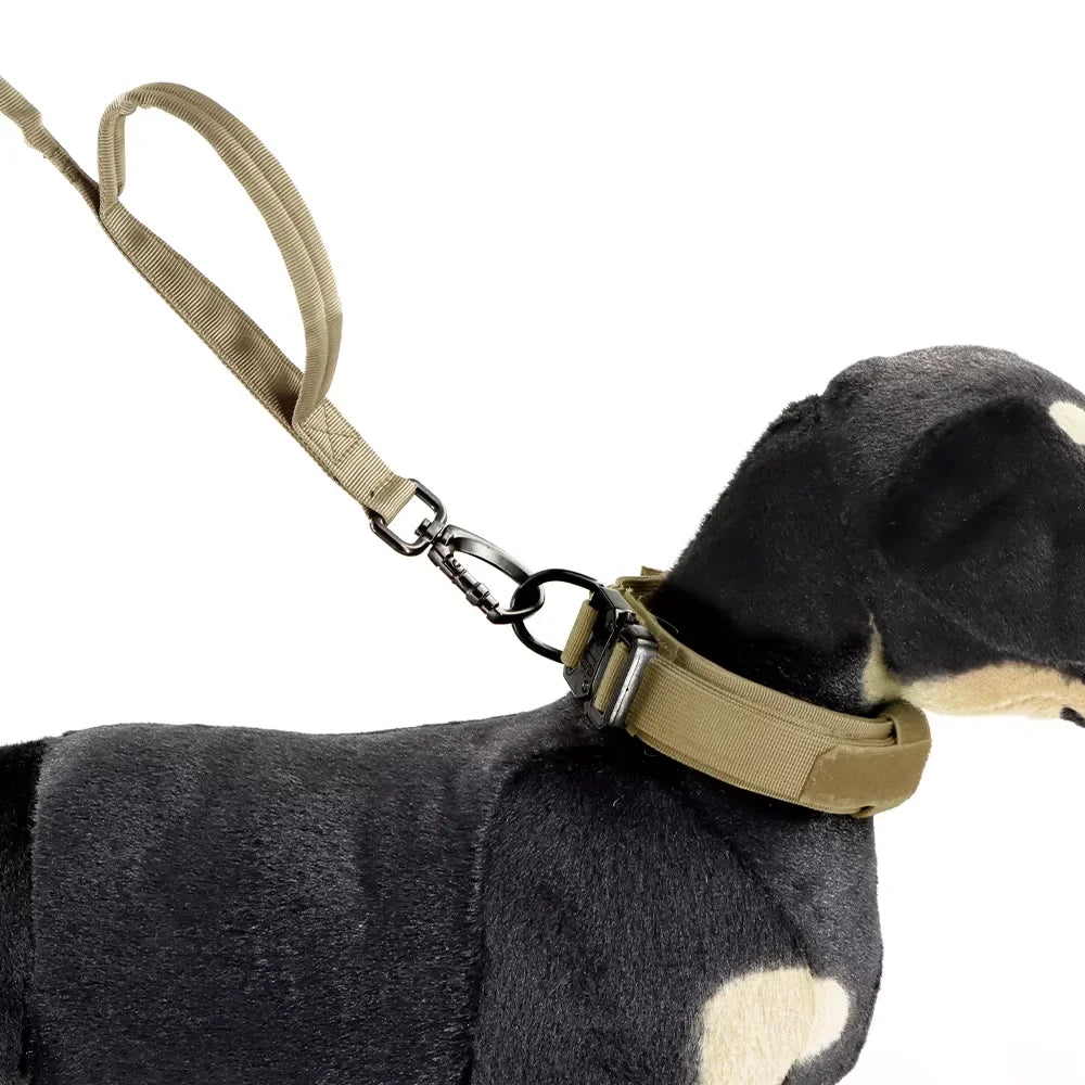 Adjustable Tactical Nylon Dog Leash With Dual Quick Release Handles