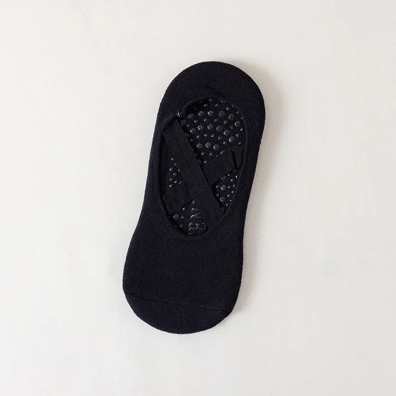 Premium Cotton Yoga Socks Featuring Breathable Non Slip Grip