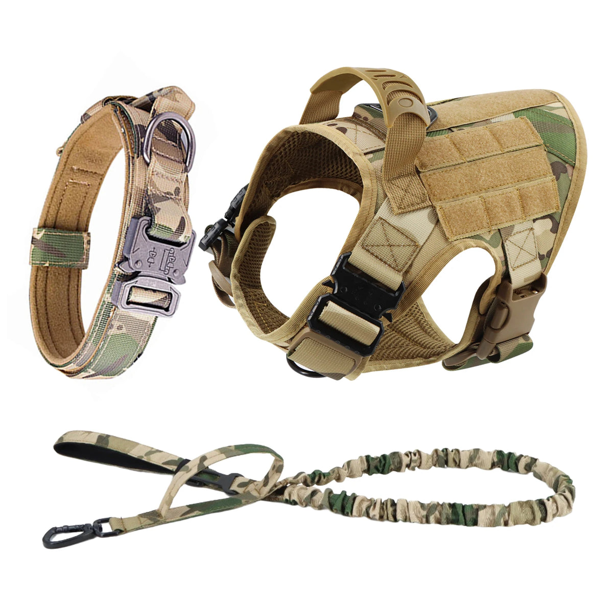 Padded Nylon Dog Harness And Leash Set For Training Purposes