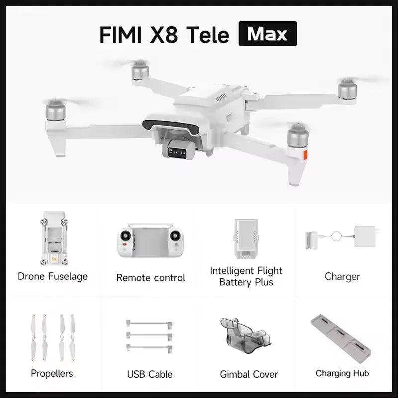 Fimi X8 Tele Max 4K Drone Featuring 30x Zoom Imaging