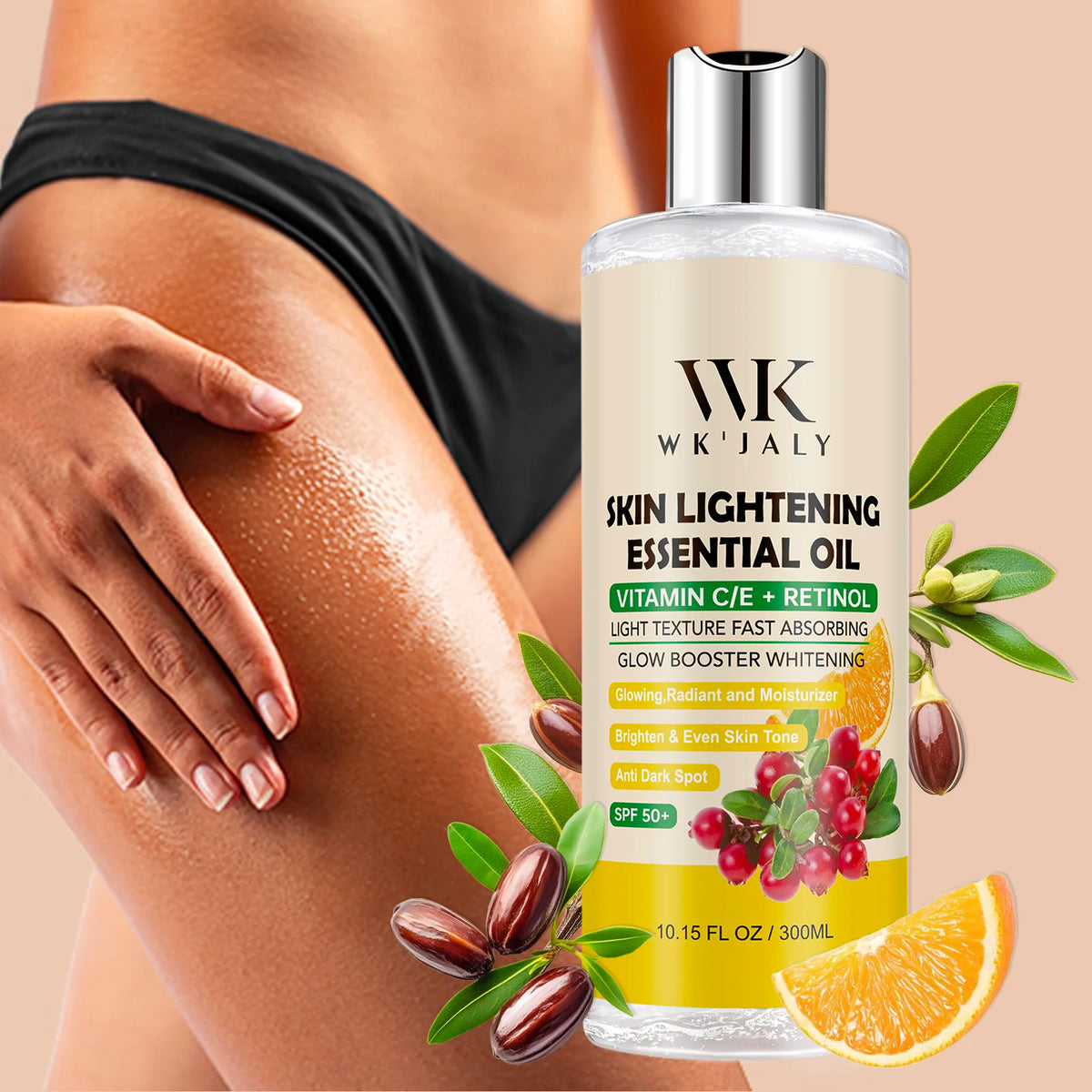 WK JALY Moisturizing Body Oil For Smooth, Radiant Looking Skin