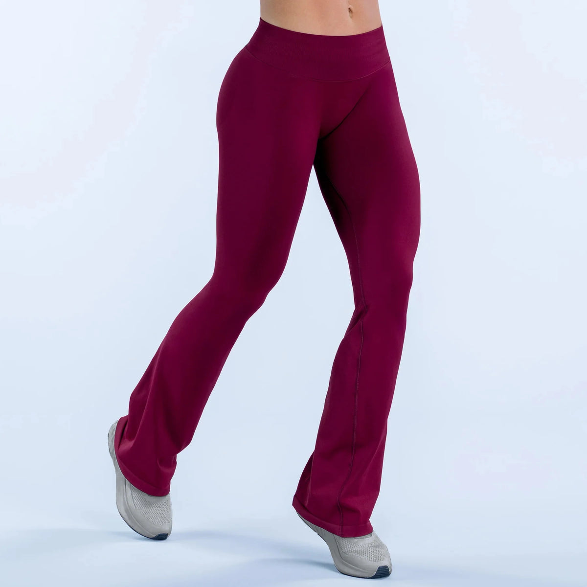 NCLAGEN Women Seamless Flared Yoga Leggings With Scrunch Booty