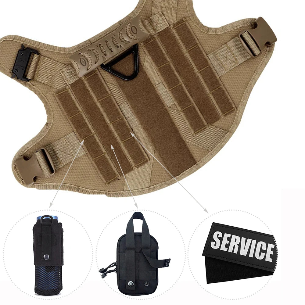 Padded Nylon Dog Harness And Leash Set For Training Purposes