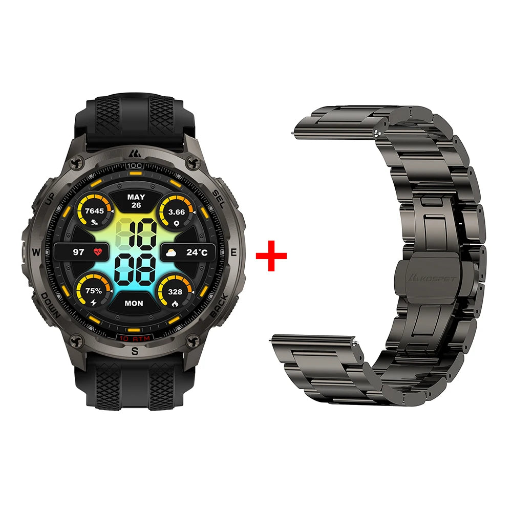 KOSPET Tank T4 Rugged Smartwatch With GPS And Heart Rate