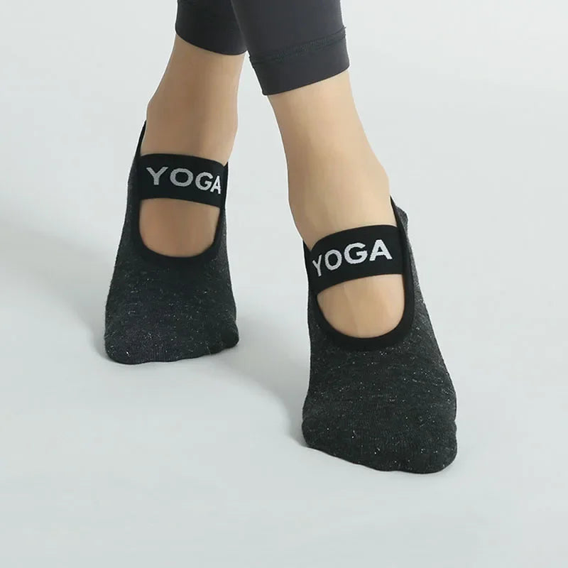 Yoga Socks Women Cotton Dot Silicone Non-slip Grip Pilates No-Show Socks