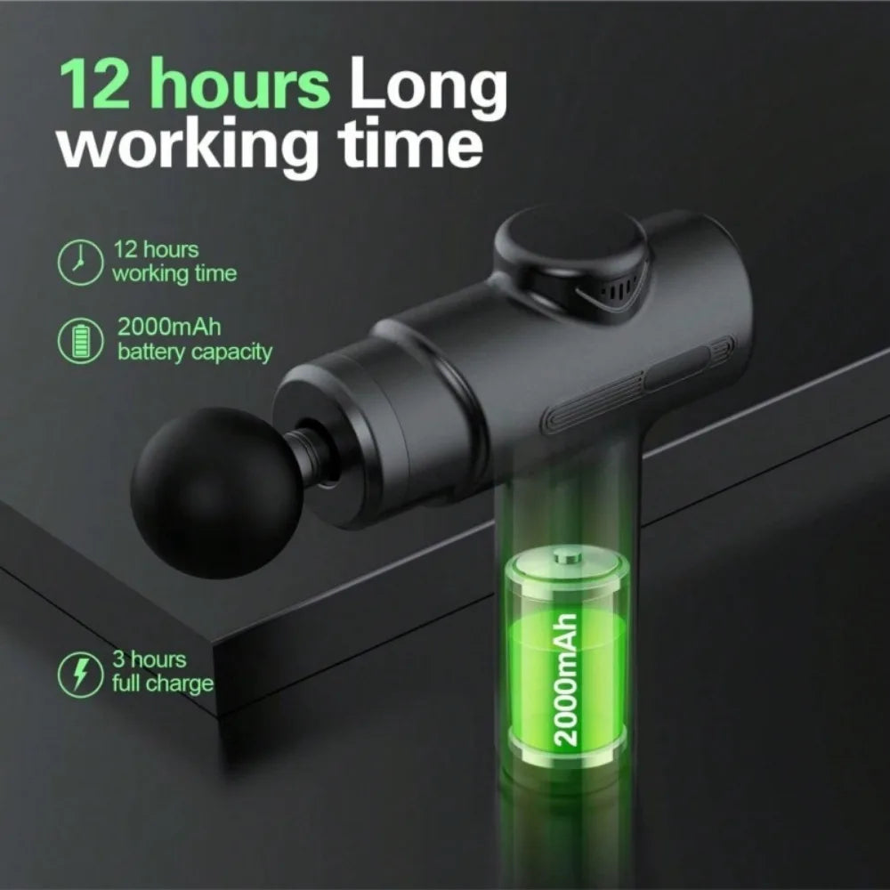 Deep Tissue Percussion Massage Gun Handheld Muscle Recovery Tool