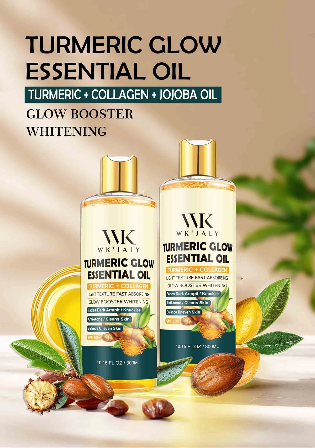 WK JALY Moisturizing Body Oil For Smooth, Radiant Looking Skin