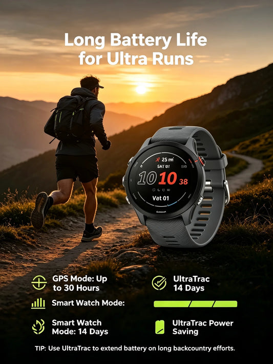 Garmin Forerunner 255 GPS Sports Smartwatch With Long Battery Life