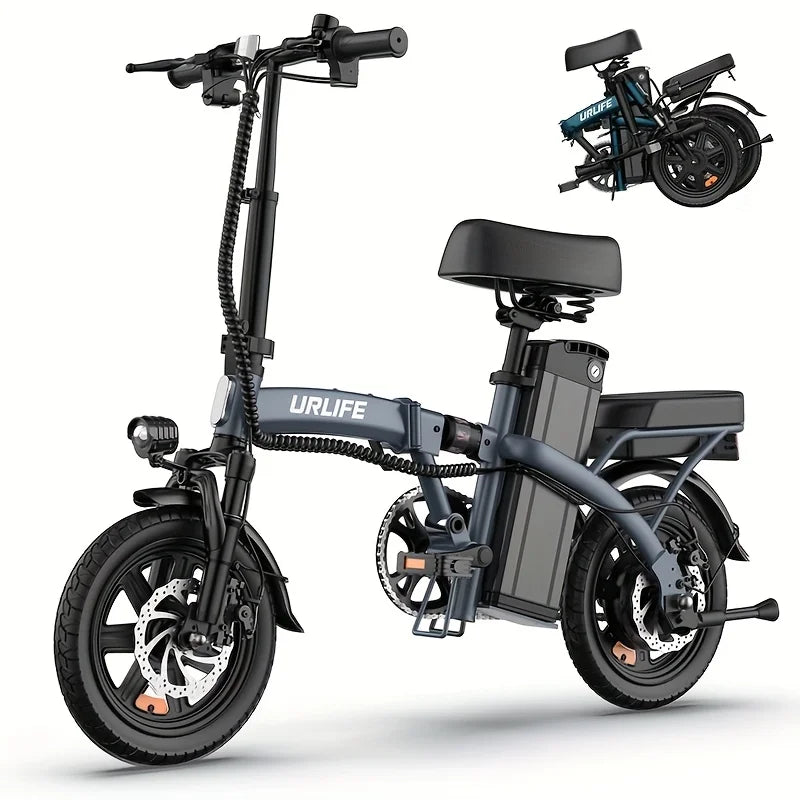 URLIFE Folding Electric Bike With 500W Motor And Removable Battery