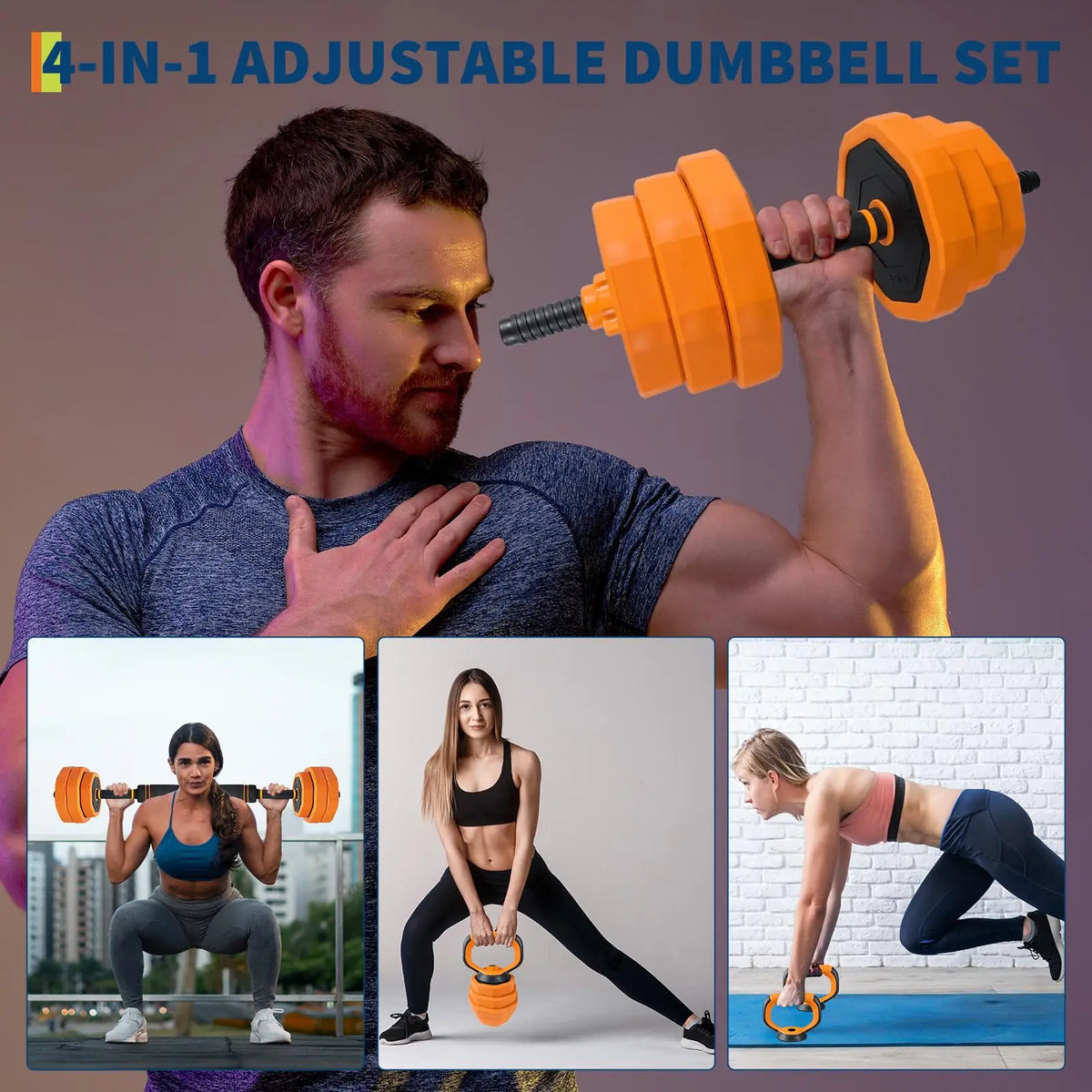 Adjustable Multi Function Home Gym Dumbbell Workout Set