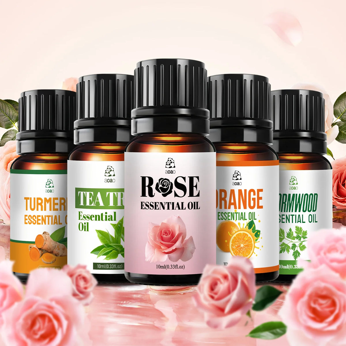 Aoao Natural Facial Essential Oil Blend Skin Care Hair Massage