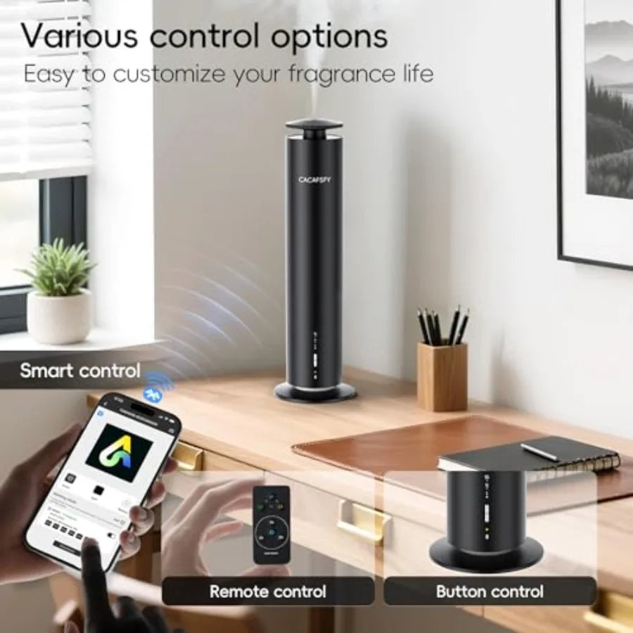 Smart Waterless Essential Oil Diffuser With App And Remote Timer