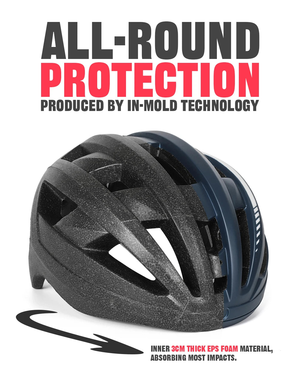 VICTGOAL MTB Bike Helmet with Sun Visor Goggles for Men Women Bicycle Helmets Taillight Night Safety Caps for Cycling Electric Scooter