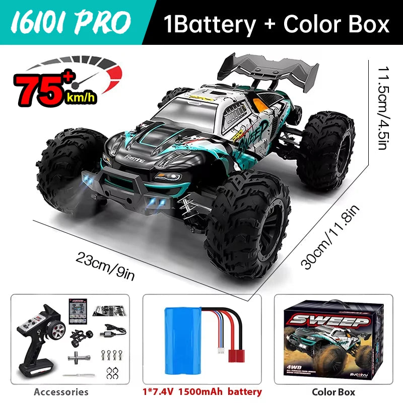 WLtoys 16101 Pro High Speed 4WD Remote Control Monster Truck
