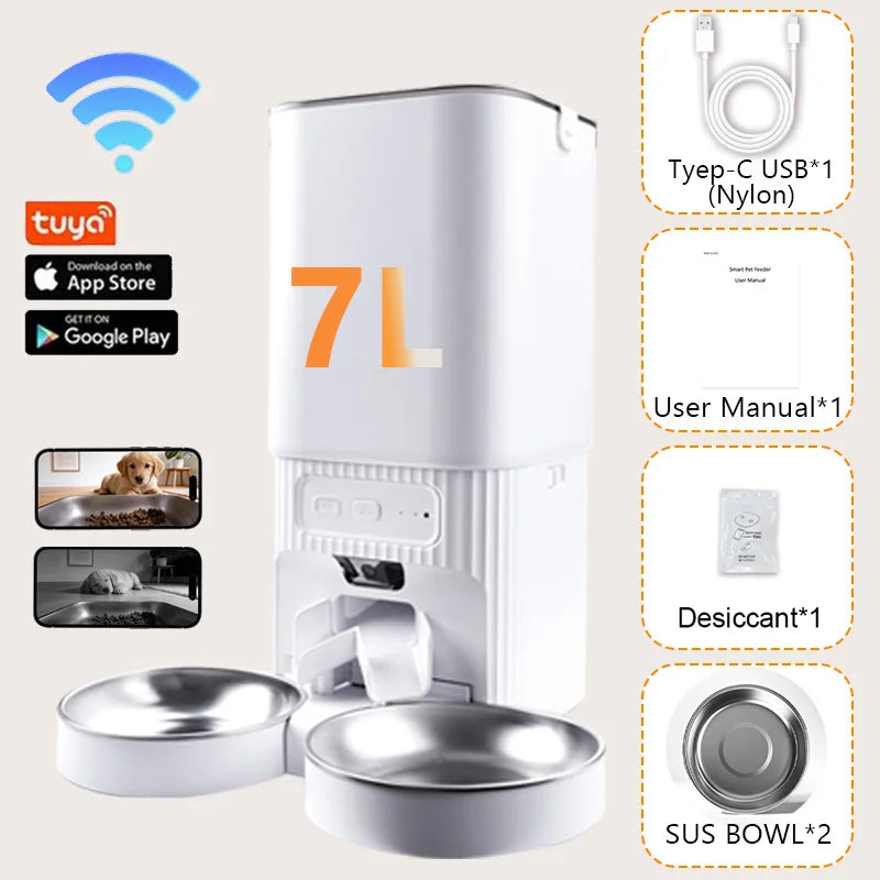 Nityers Automatic Pet Feeder With Camera And App Control