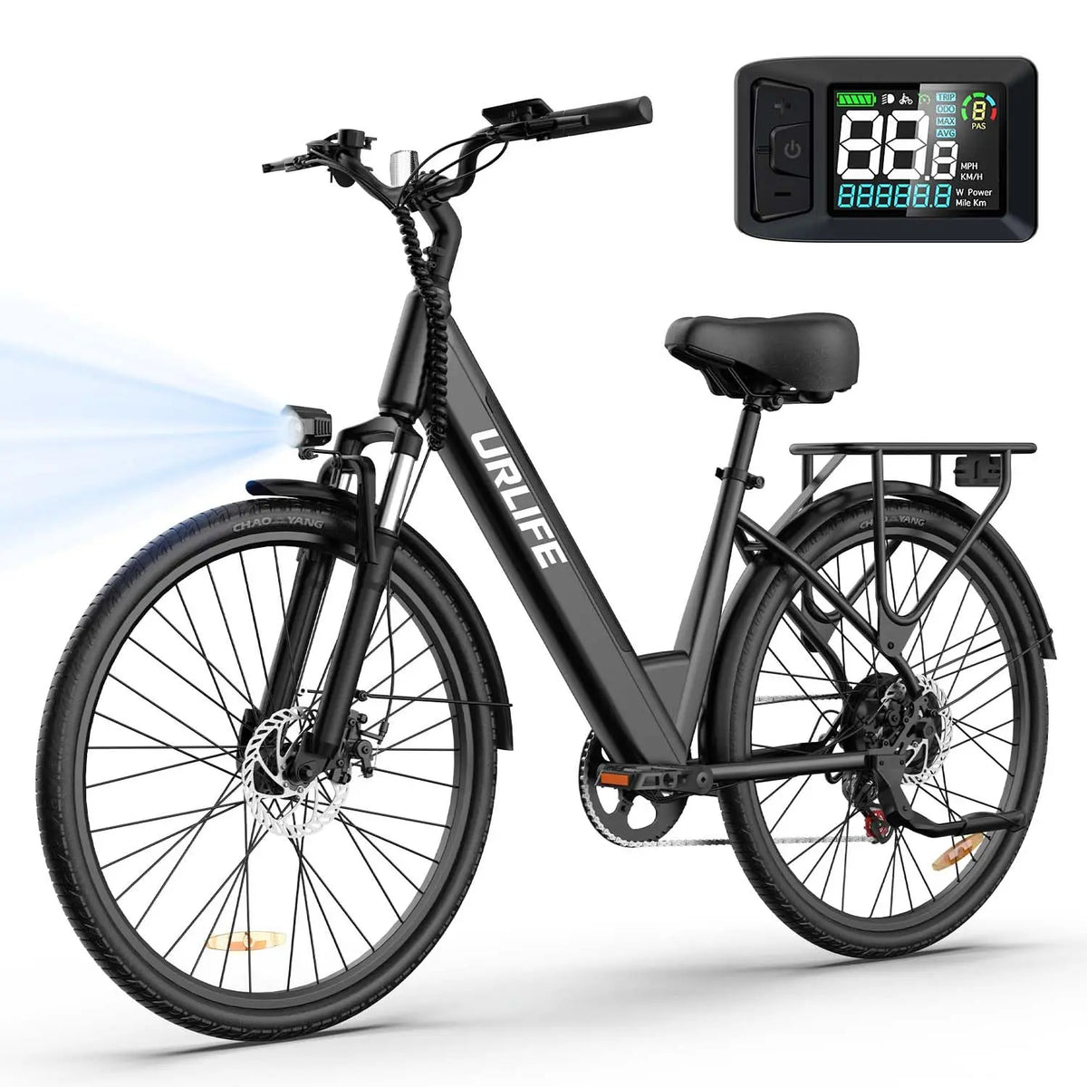 URLIFE E26 Electric Commuter Bike With Removable Battery