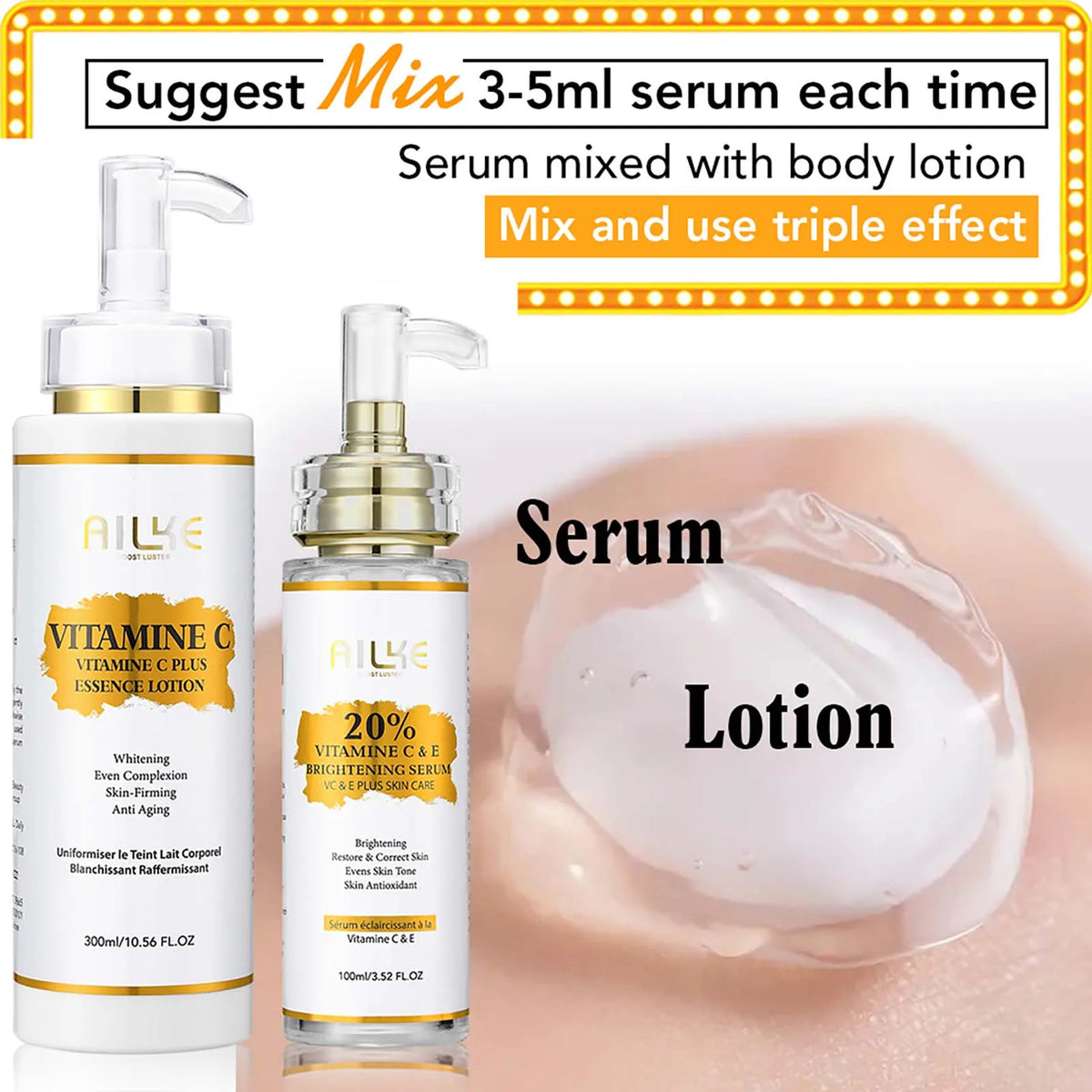 AILKE Vitamin C Brightening Body Cream For Even Skin Tone