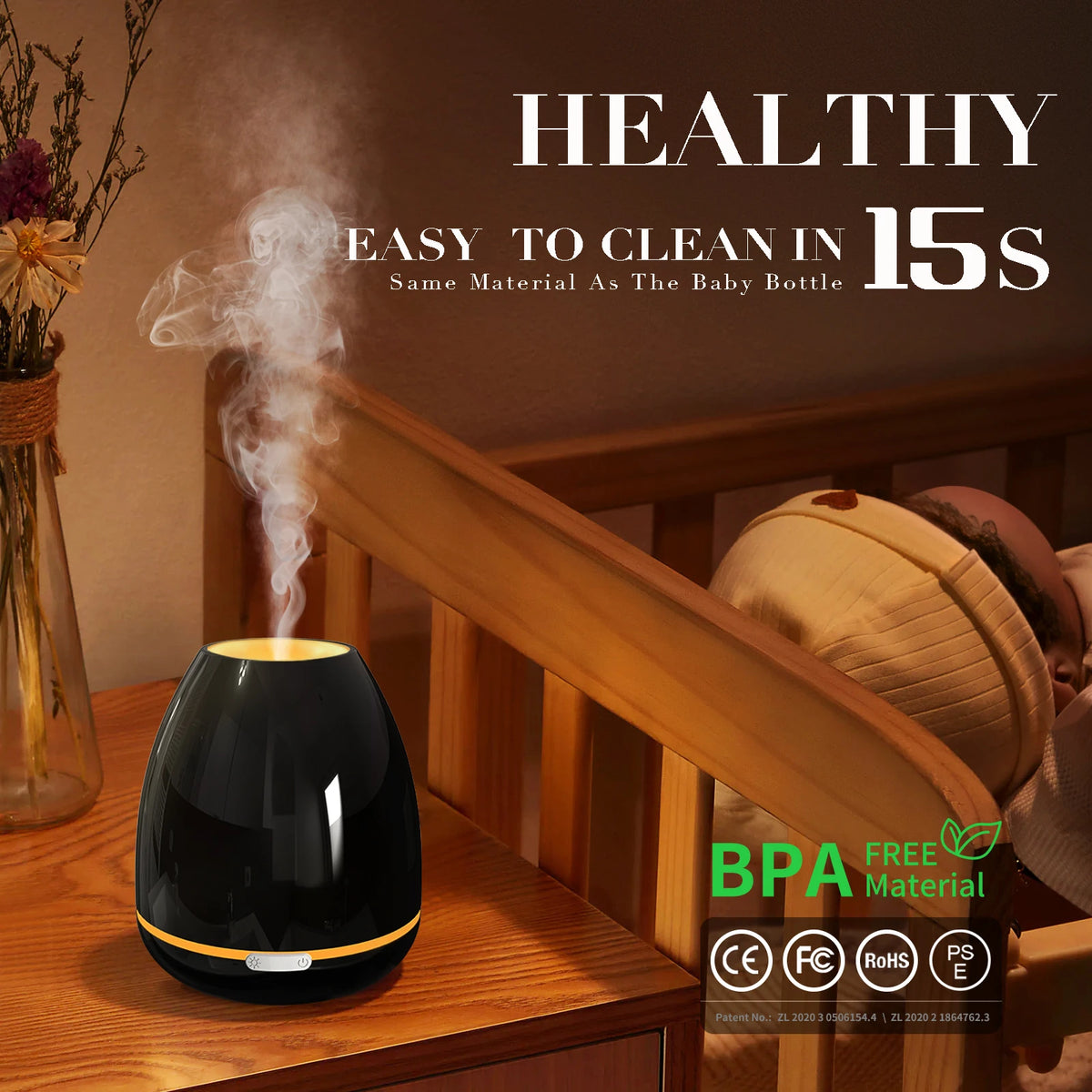 Fashome Desktop Aromatherapy Diffuser With Cool Mist Feature