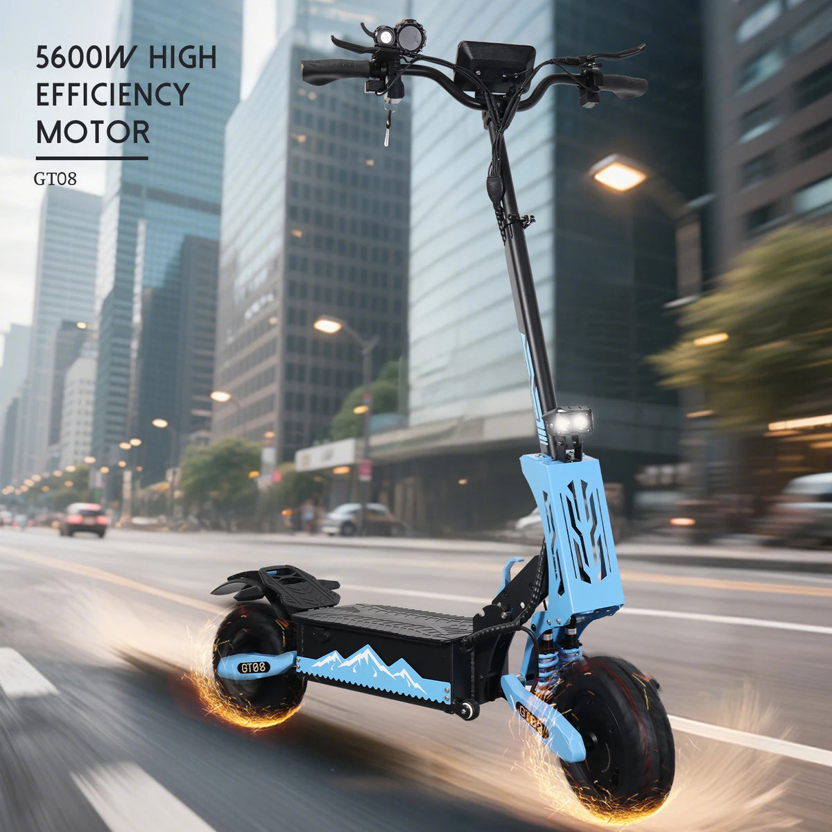 Arwibon 5600W Dual Motor Electric Off Road Scooter With Seat