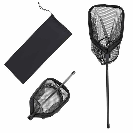 SucceBuy Foldable Telescopic Fishing Net With Aluminum Frame