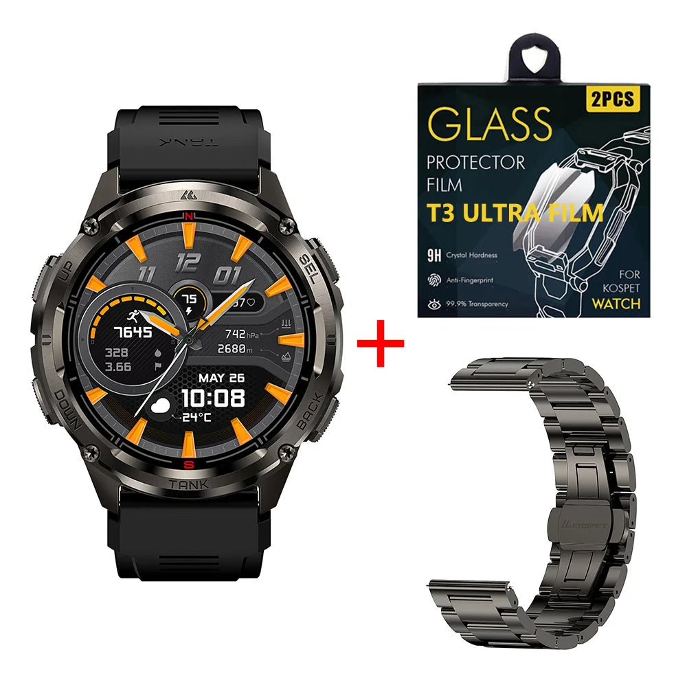KOSPET TANK T3 Ultra GPS Smart Watch With Bluetooth Calling
