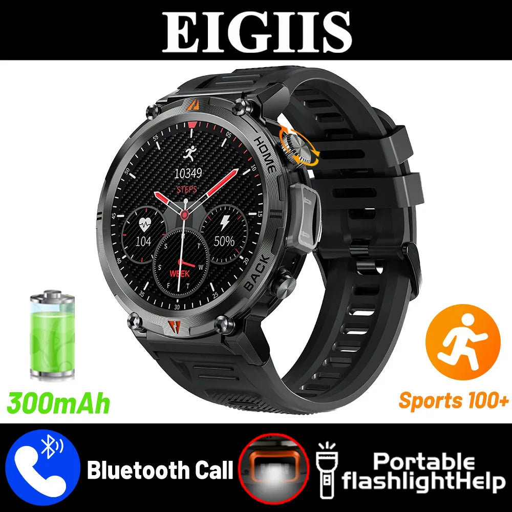 EIGIIS KE3 Bluetooth Smartwatch With Heart Rate And Health Monitor