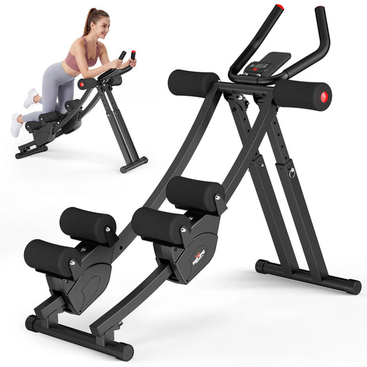 Relife Sports Dual Track Ab Machine With Adjustable Resistance