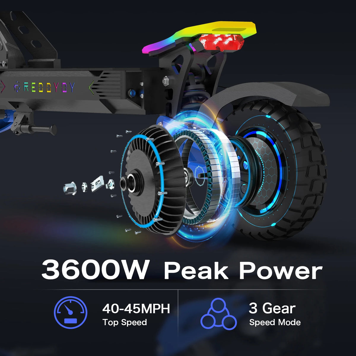 REDDYDY RD2 Dual Motor Off Road Electric Scooter for Adults