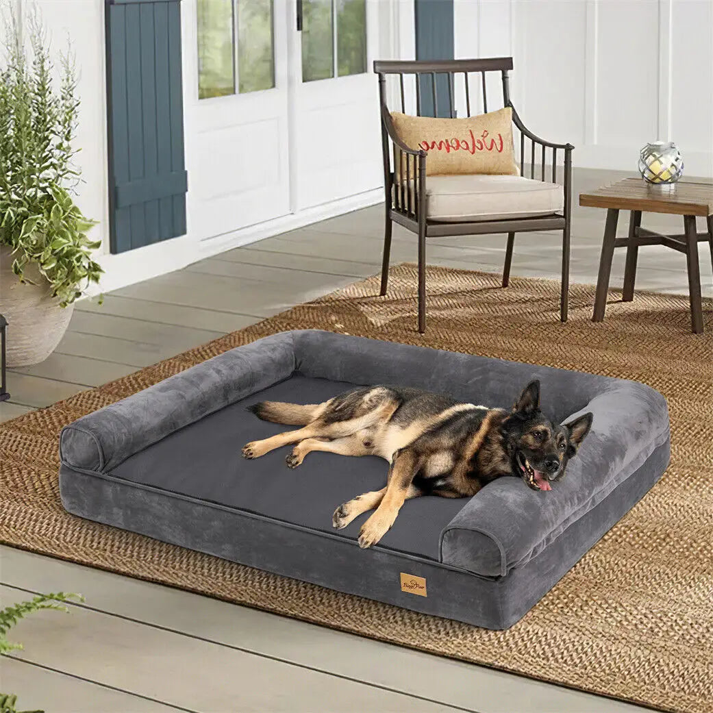 BINGOPAW Orthopedic Dog Bed With Removable Washable Cover Foam Mattress